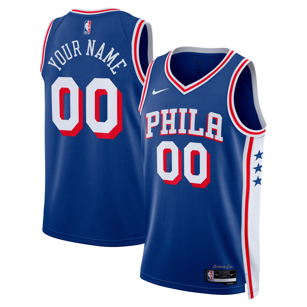 Philadelphia 76ers NBA Nike Icon Swingman Jersey - Custom - Unisex