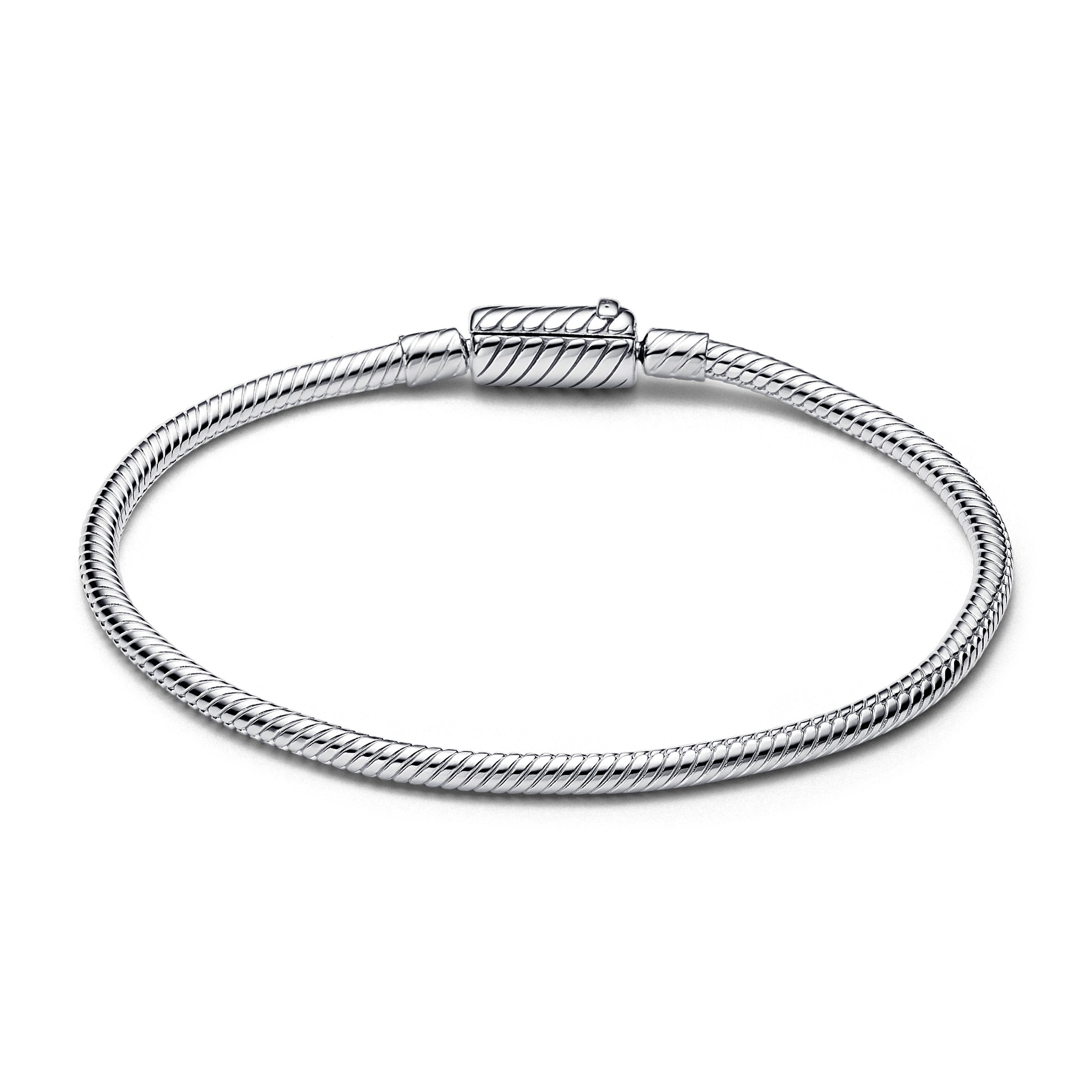 PANDORA Moments Sliding Magnetic Clasp Snake Chain Bracelet Sterling Silver Bracelets Jewelry Gift