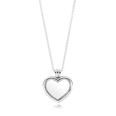 PANDORA Heart Locket Necklace Sterling Silver Love Necklaces And Pendants Pendant Necklace Jewelry Gift