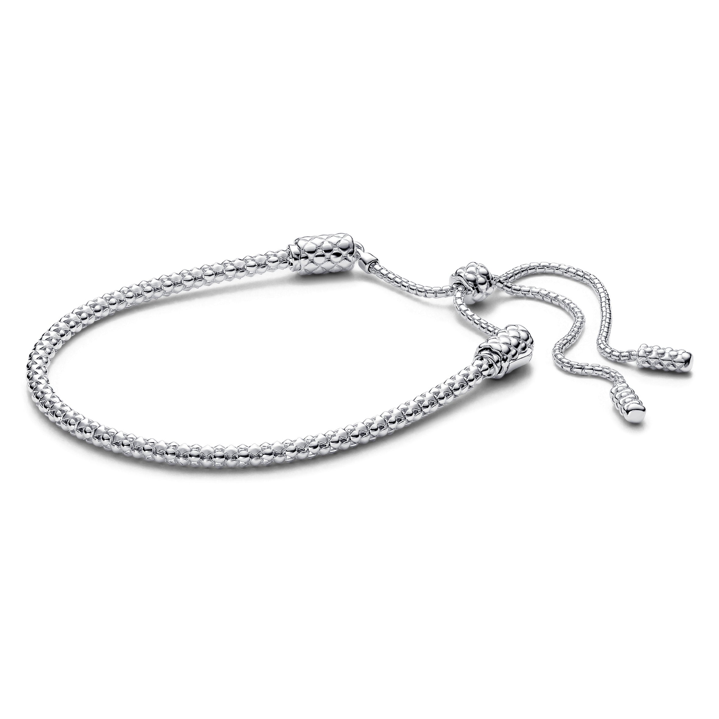 PANDORA Moments Studded Chain Slider Bracelet Sterling Silver Bracelets Chain Bracelet Jewelry Gift