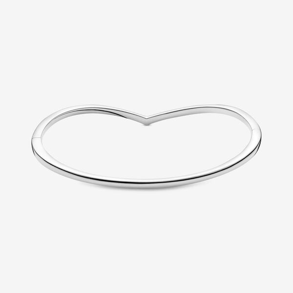 PANDORA Polished Wishbone Bangle Sterling Silver Bracelets Chain Bracelet Jewelry Gift