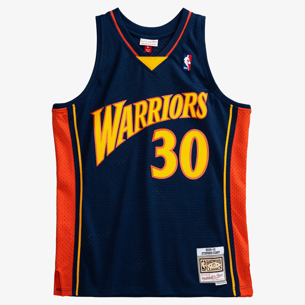 Golden State Warriors NBA Mitchell & Ness Swingman Jersey Road Steph Curry 2009-10