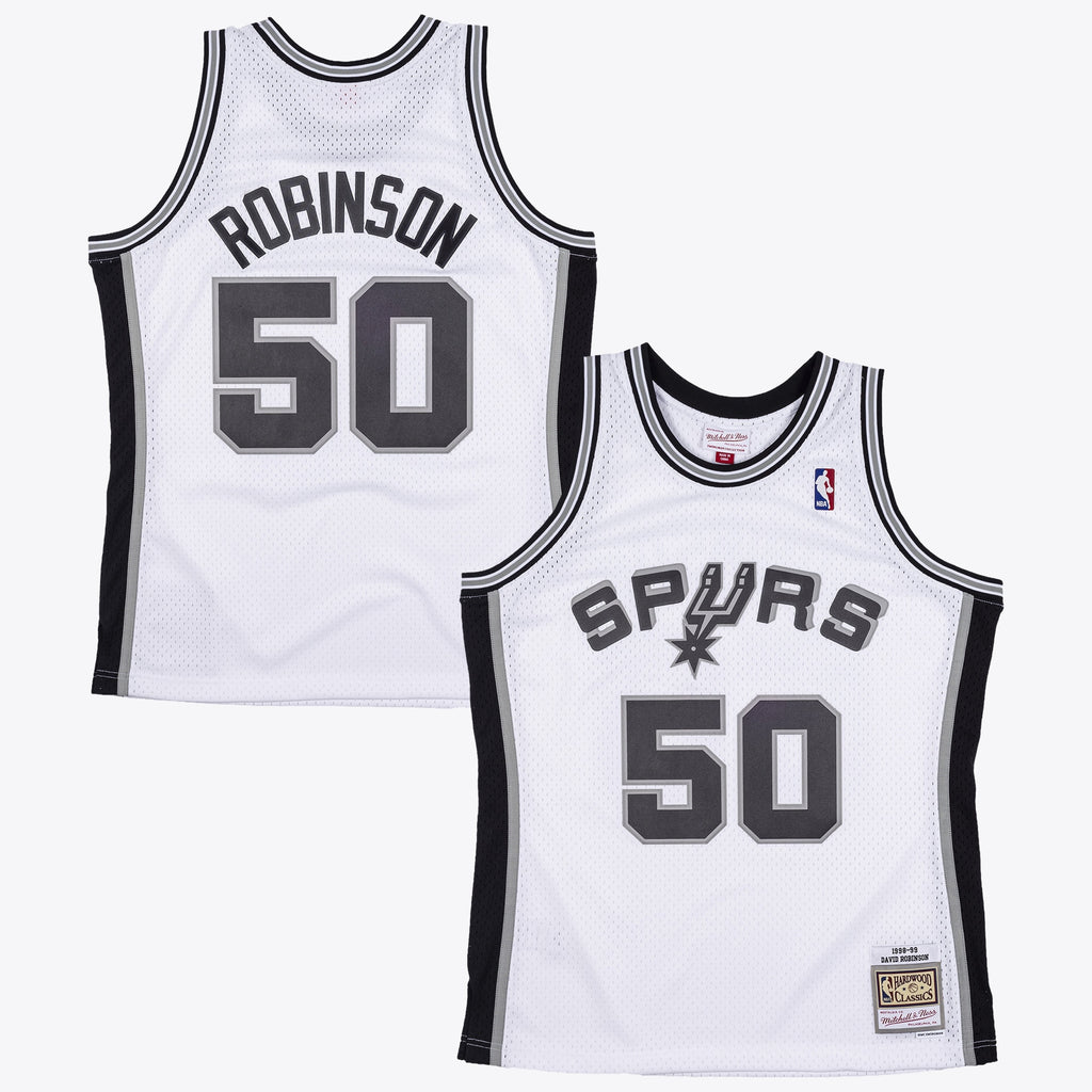 San Antonio Spurs NBA Mitchell & Ness David Robinson 1998 Swingman Authentic Jersey - White