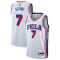 Philadelphia 76ers NBA Nike Association Edition Swingman Jersey - White - Jaylen Brown - Youth