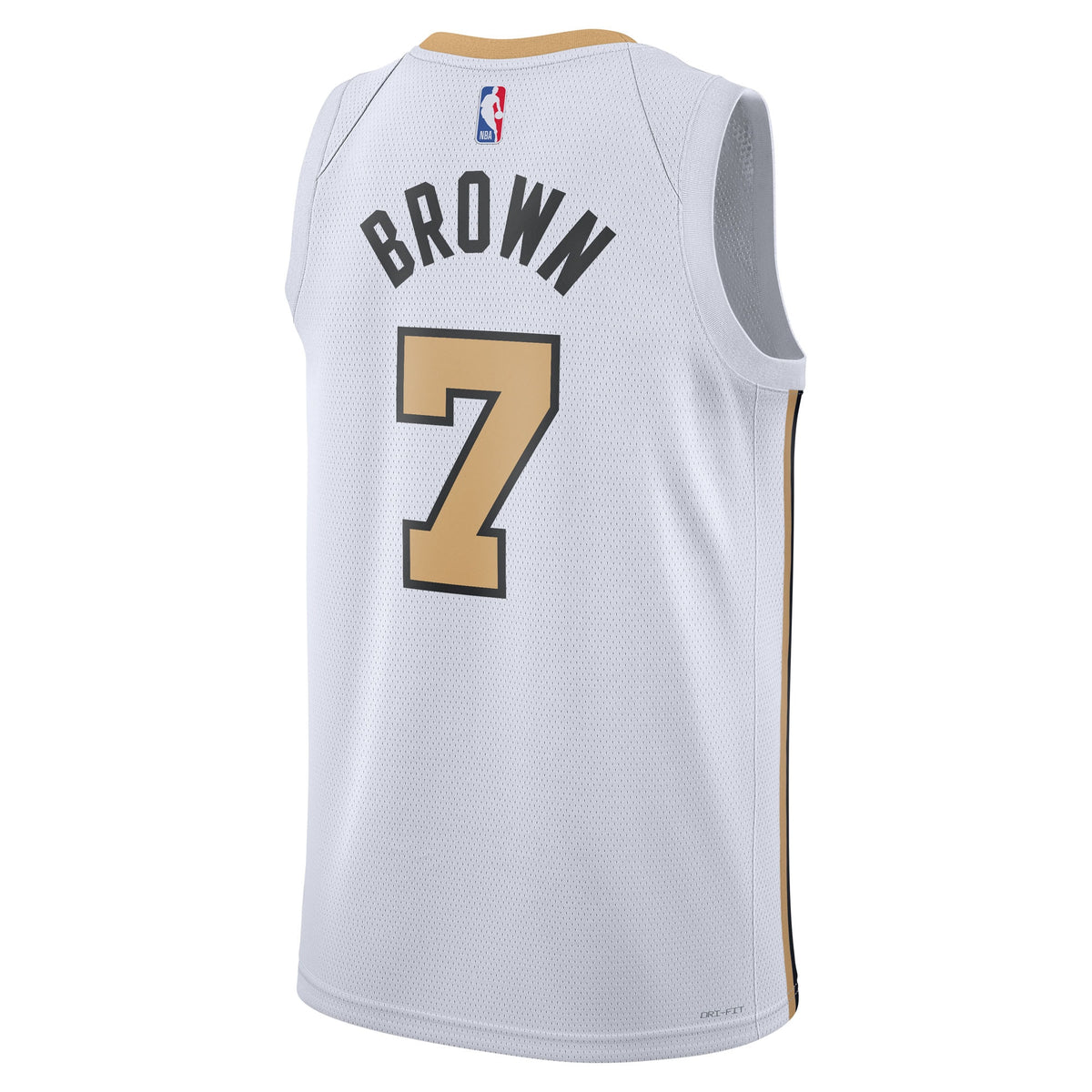 Boston Celtics NBA Nike 2025/26 City Edition Swingman Jersey - White - Jaylen Brown - Unisex