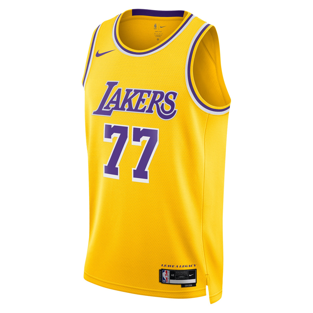Los Angeles Lakers NBA Nike Icon Edition Swingman Jersey - Gold - Luka Dončić - Unisex
