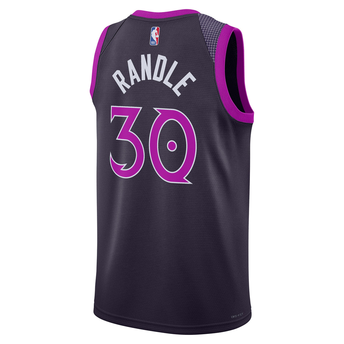 Minnesota Timberwolves NBA Nike 2025/26 City Edition Swingman Jersey - Black - Julius Randle - Unisex