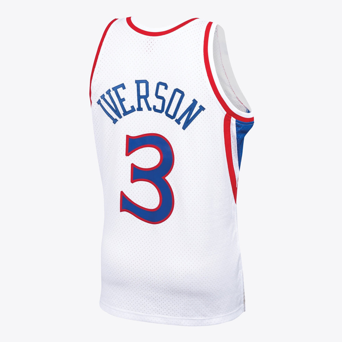 Philadelphia 76ers NBA Allen Iverson 1996 Swingman Jersey by Mitchell & Ness - White - Men's