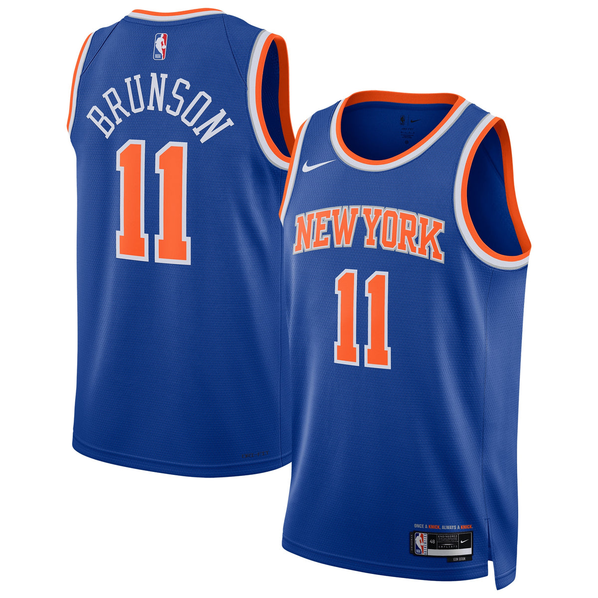 New York Knicks NBA Nike Replica Icon Swingman Jersey - Unisex - Jalen Brunson