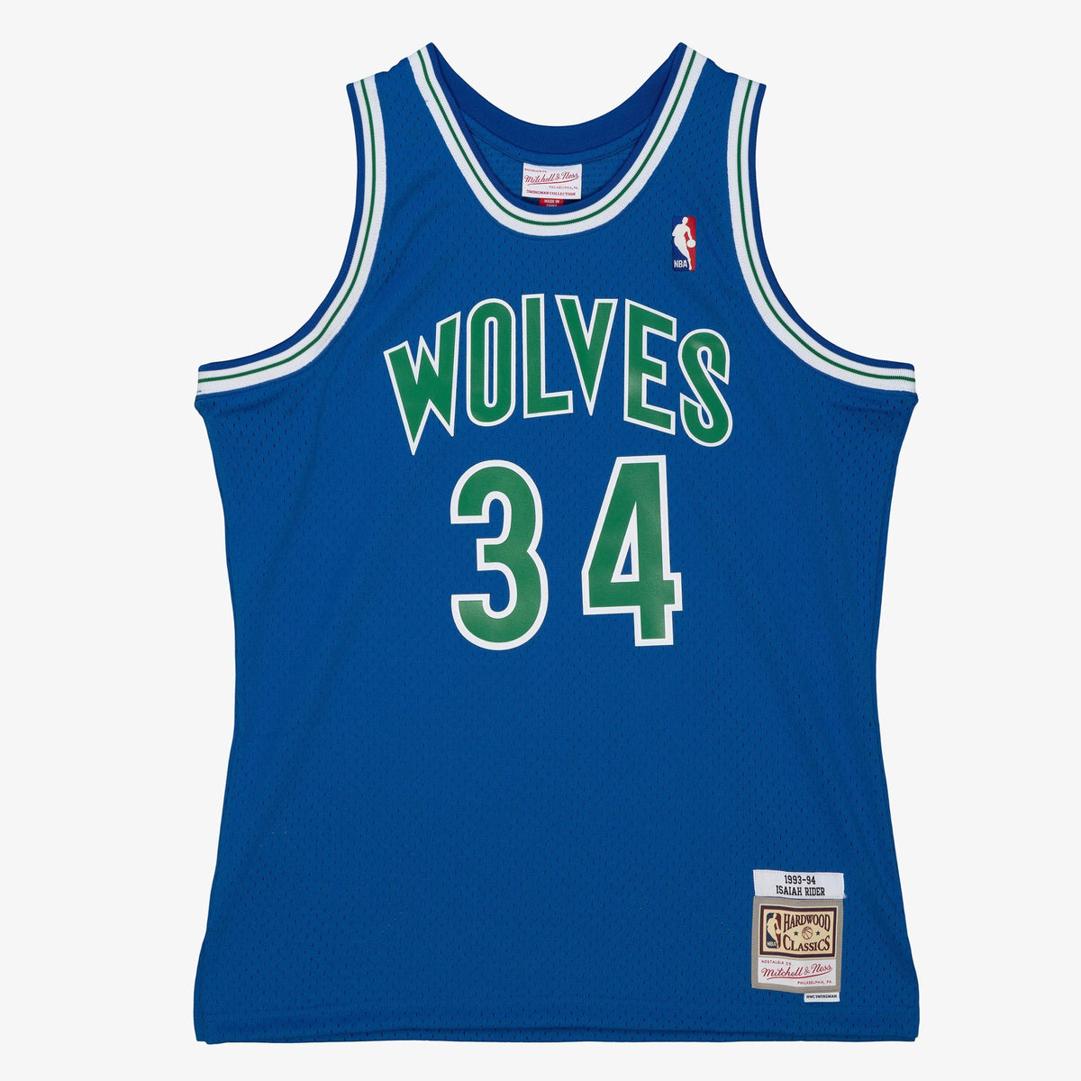 Minnesota Timberwolves NBA Mitchell & Ness Isaiah Rider Jr 1993 Dark Authentic Jersey - Midnight Blue