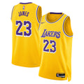Los Angeles Lakers NBA Nike Icon Swingman Jersey - Gold - LeBron James - Youth