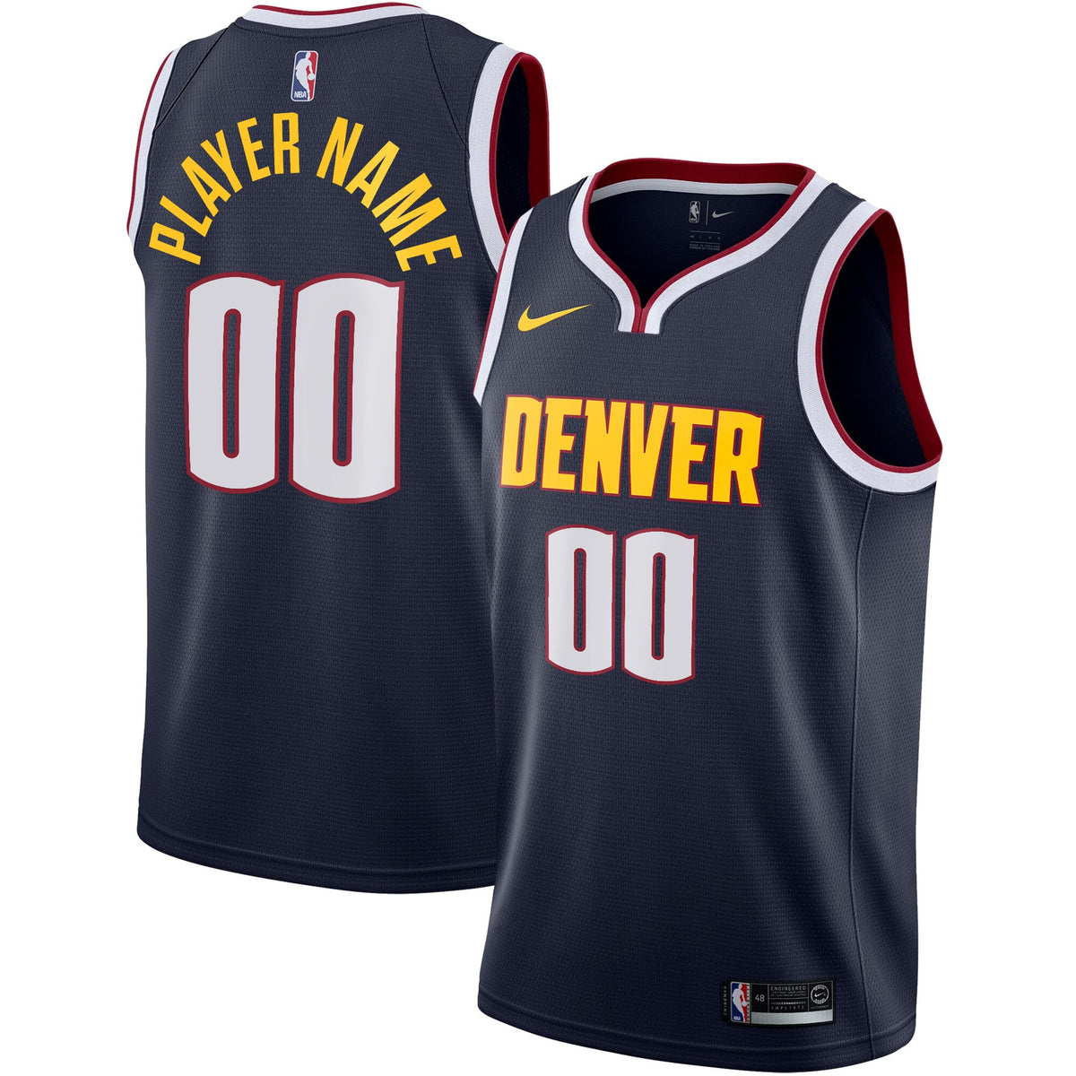 Denver Nuggets NBA Nike Icon Swingman Jersey - Custom - Youth