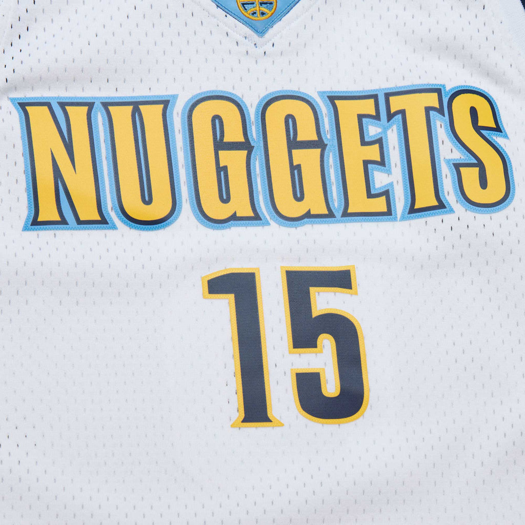 Denver Nuggets NBA Men's Mitchell & Ness Nikola Jokic White 2016/17 Throwback Swingman Jersey