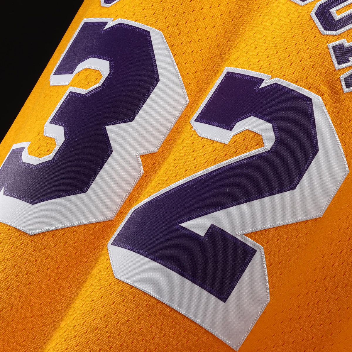 Los Angeles Lakers NBA Men's Mitchell & Ness Magic Johnson Gold 1984-85 Hardwood Classics Swingman Jersey