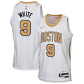 Boston Celtics NBA Nike 2025/26 City Edition Swingman Jersey - White - Derrick White - Youth