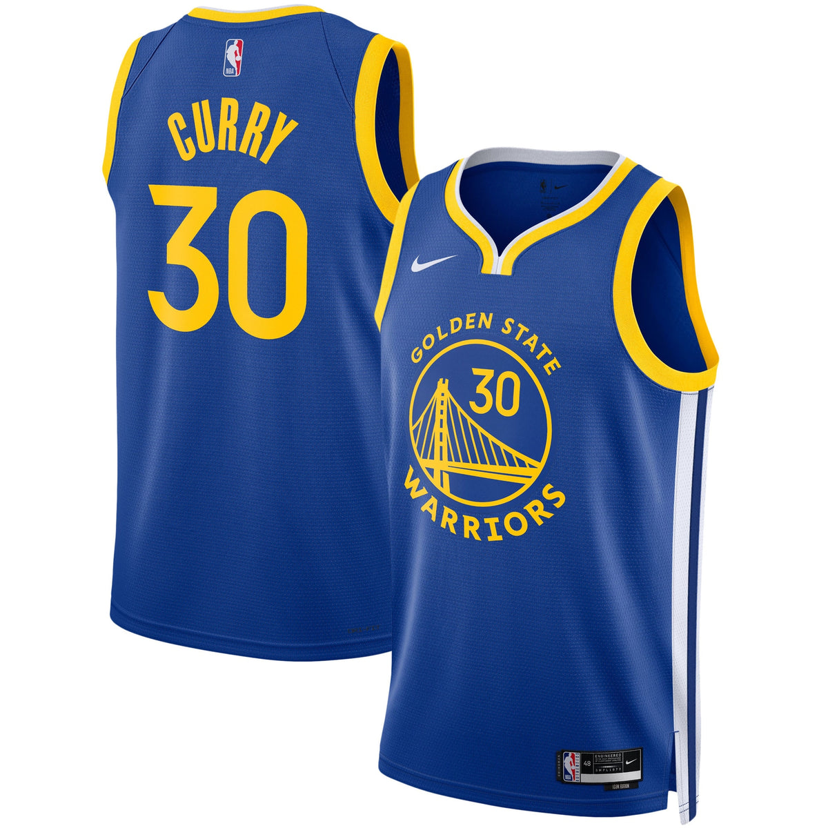 Golden State Warriors NBA Nike Icon Swingman Jersey - Stephen Curry - Unisex