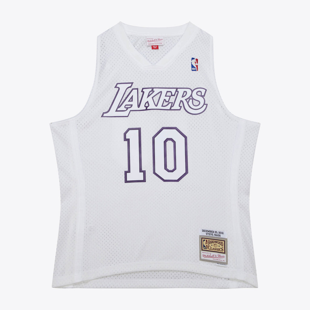 Los Angeles Lakers NBA Mitchell & Ness Steve Nash 2012 Day Authentic Jersey - White