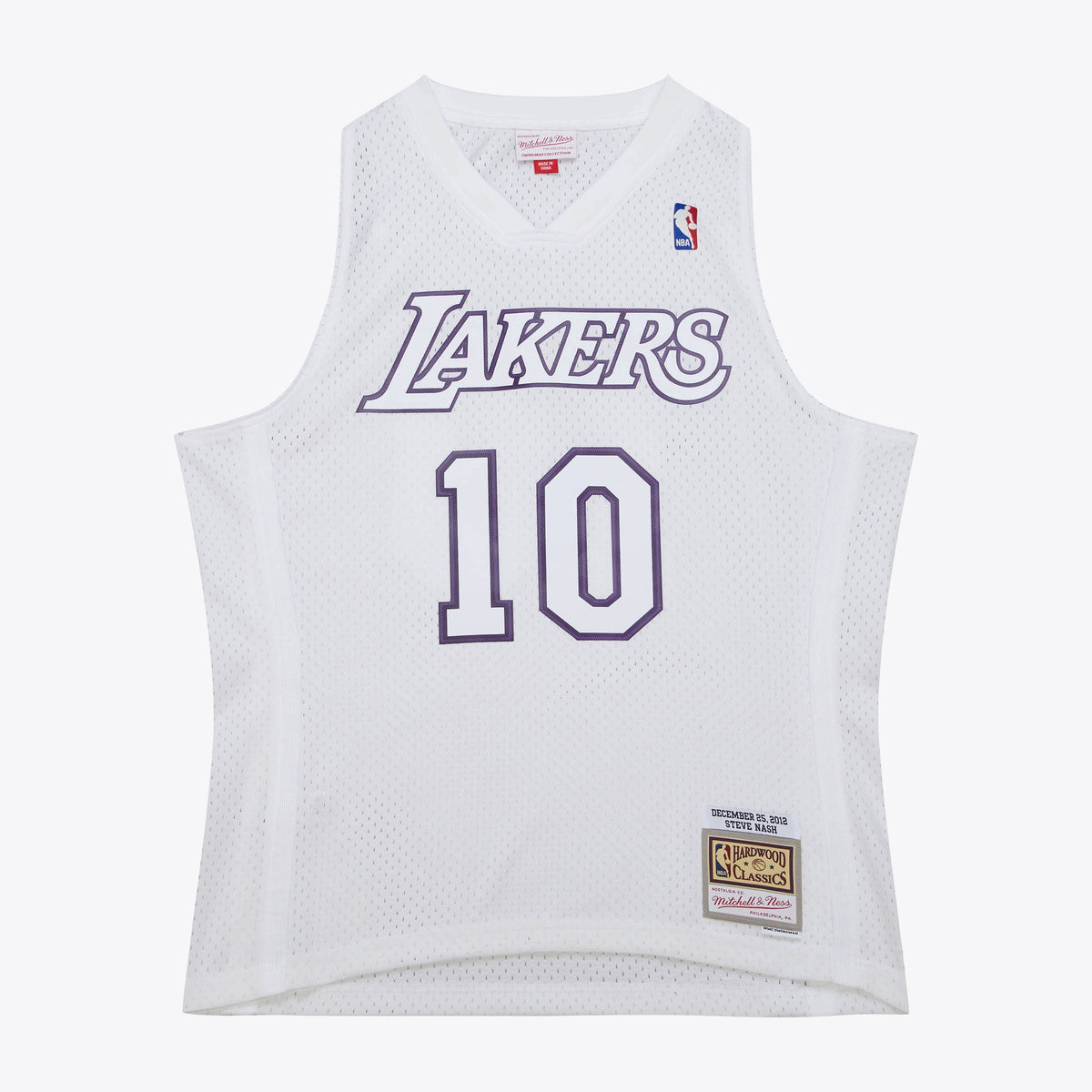 Los Angeles Lakers NBA Mitchell & Ness Steve Nash 2012 Day Authentic Jersey - White