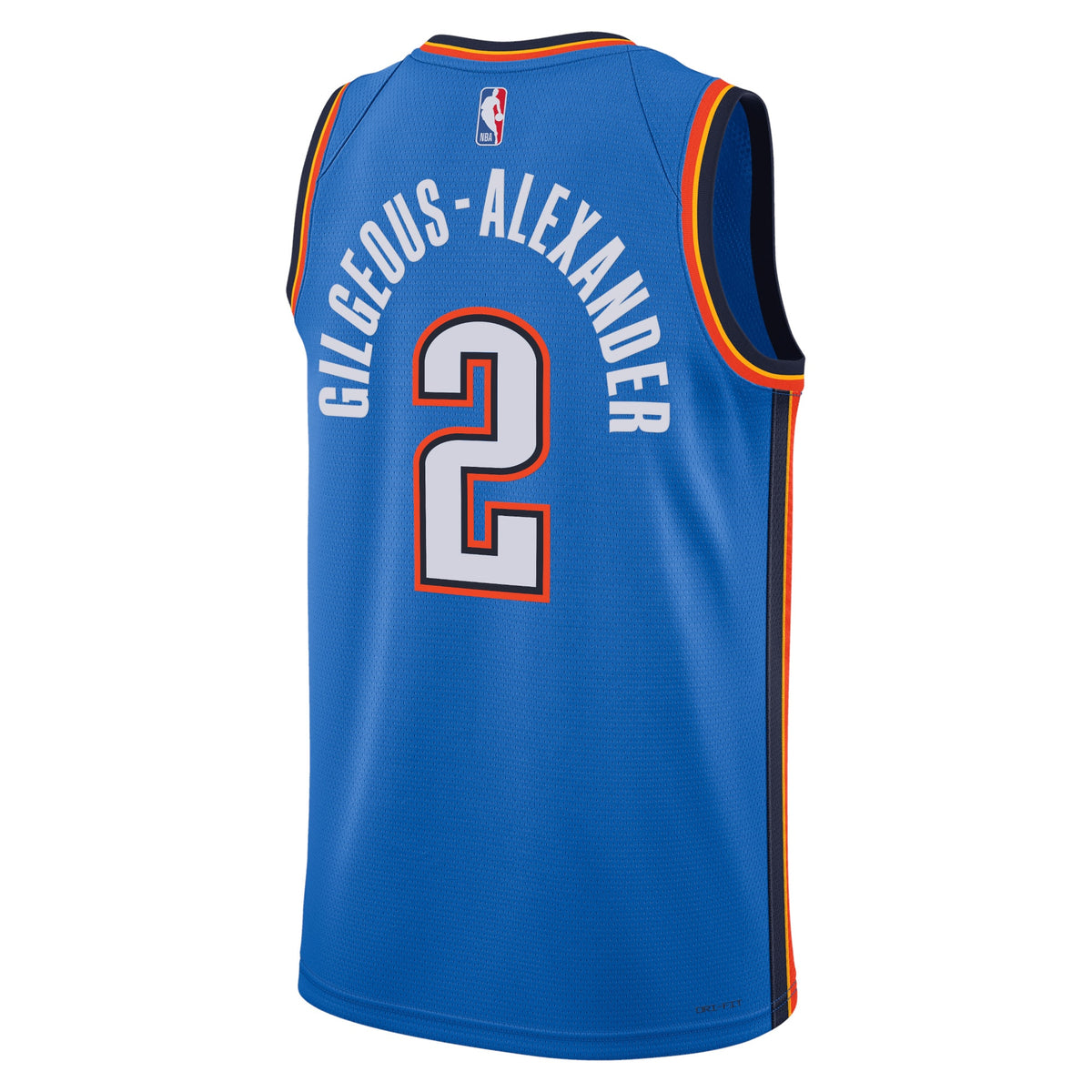 Oklahoma City Thunder NBA Nike Icon Edition Swingman Jersey - Blue - Shai Gilgeous-Alexander - Unisex