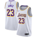 Los Angeles Lakers NBA Nike Association Edition Swingman Jersey - White - LeBron James - Youth