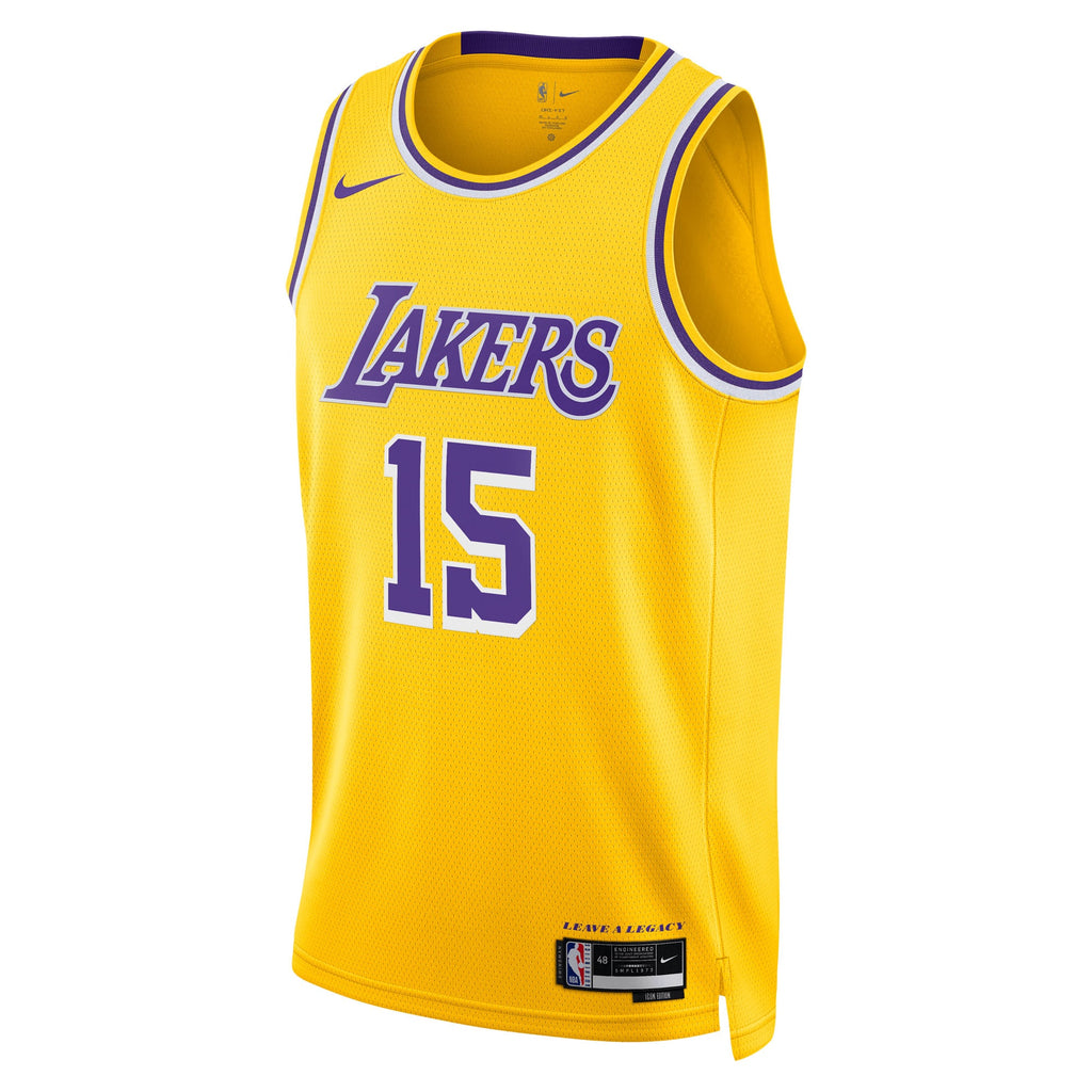Los Angeles Lakers NBA Nike Icon Edition Swingman Jersey - Gold - Austin Reaves - Youth