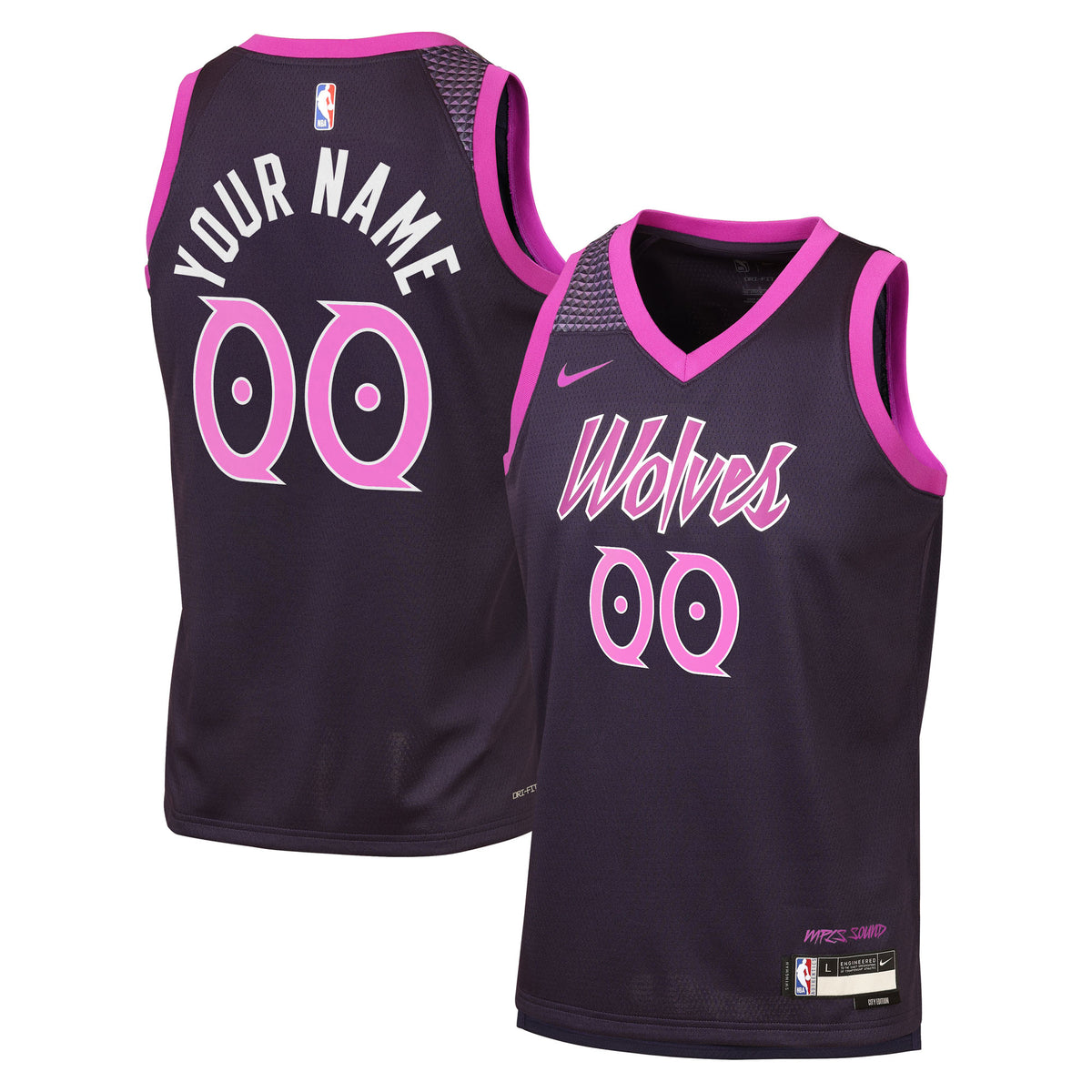 Minnesota Timberwolves NBA Nike 2025/26 City Edition Swingman Jersey - Custom - Youth