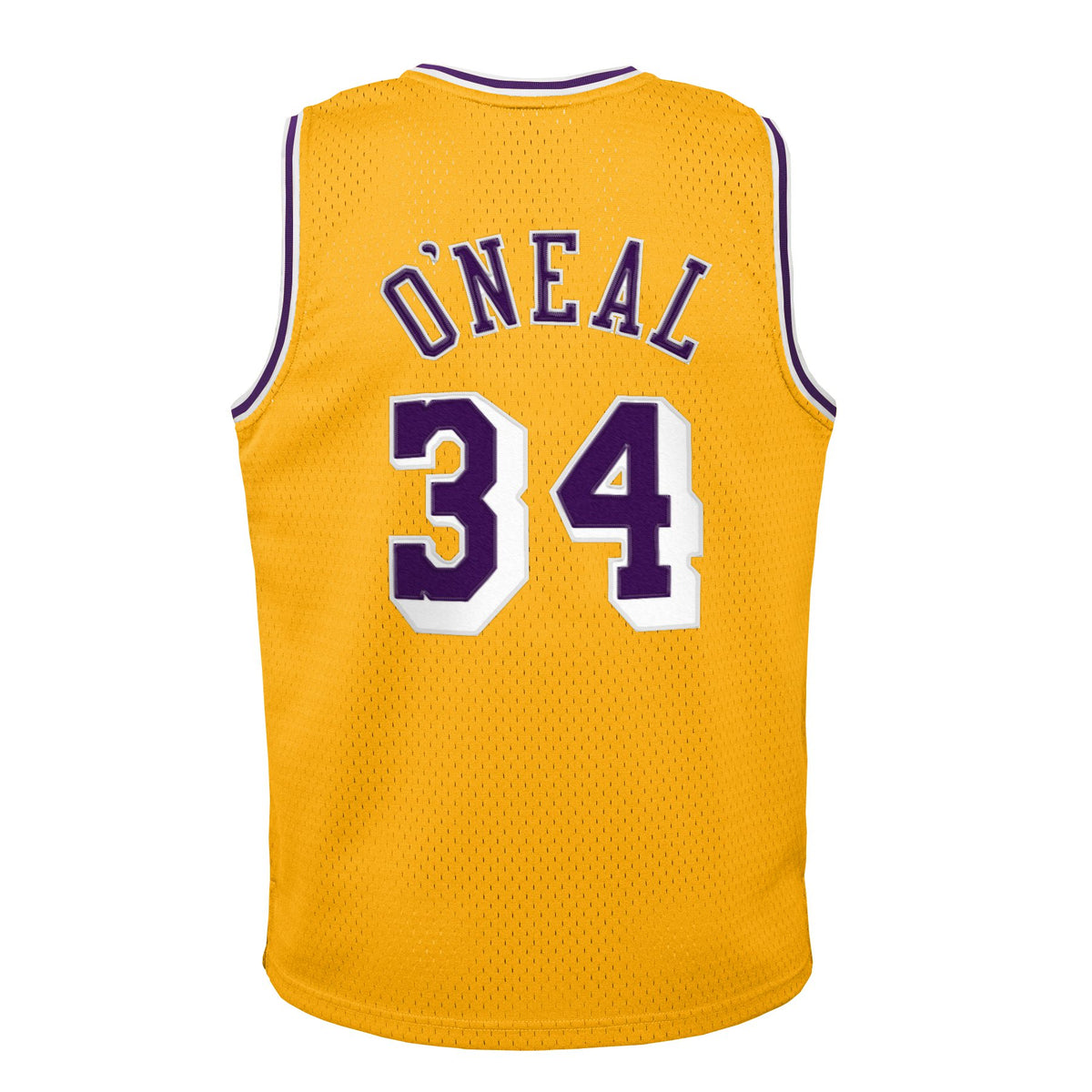 Los Angeles Lakers NBA Shaquille O'Neal Hardwood Classics Road Jersey - Youth