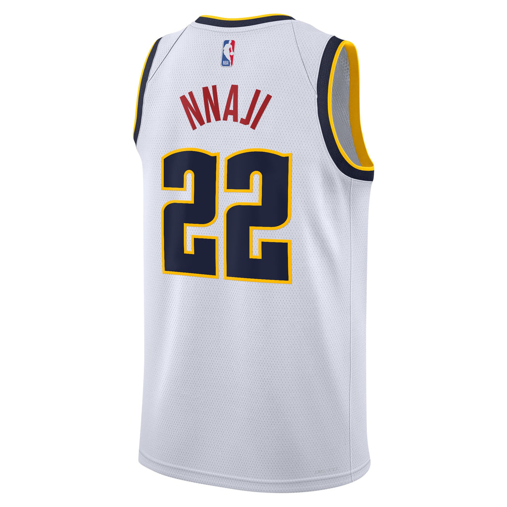 Denver Nuggets NBA Nike Association Swingman Jersey - White - Zeke Nnaji - Youth