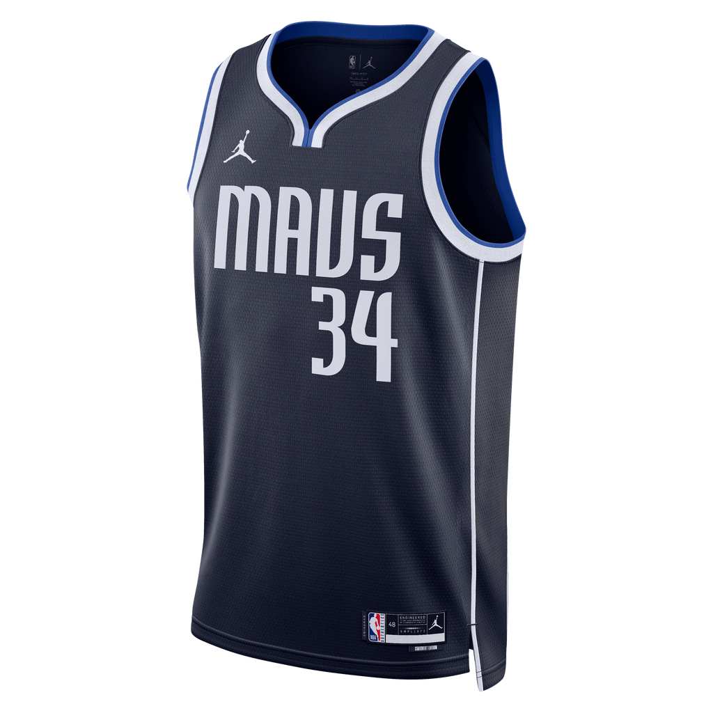 Dallas Mavericks NBA Jordan Brand Statement Edition Swingman Jersey - Navy - Santi Aldama - Unisex