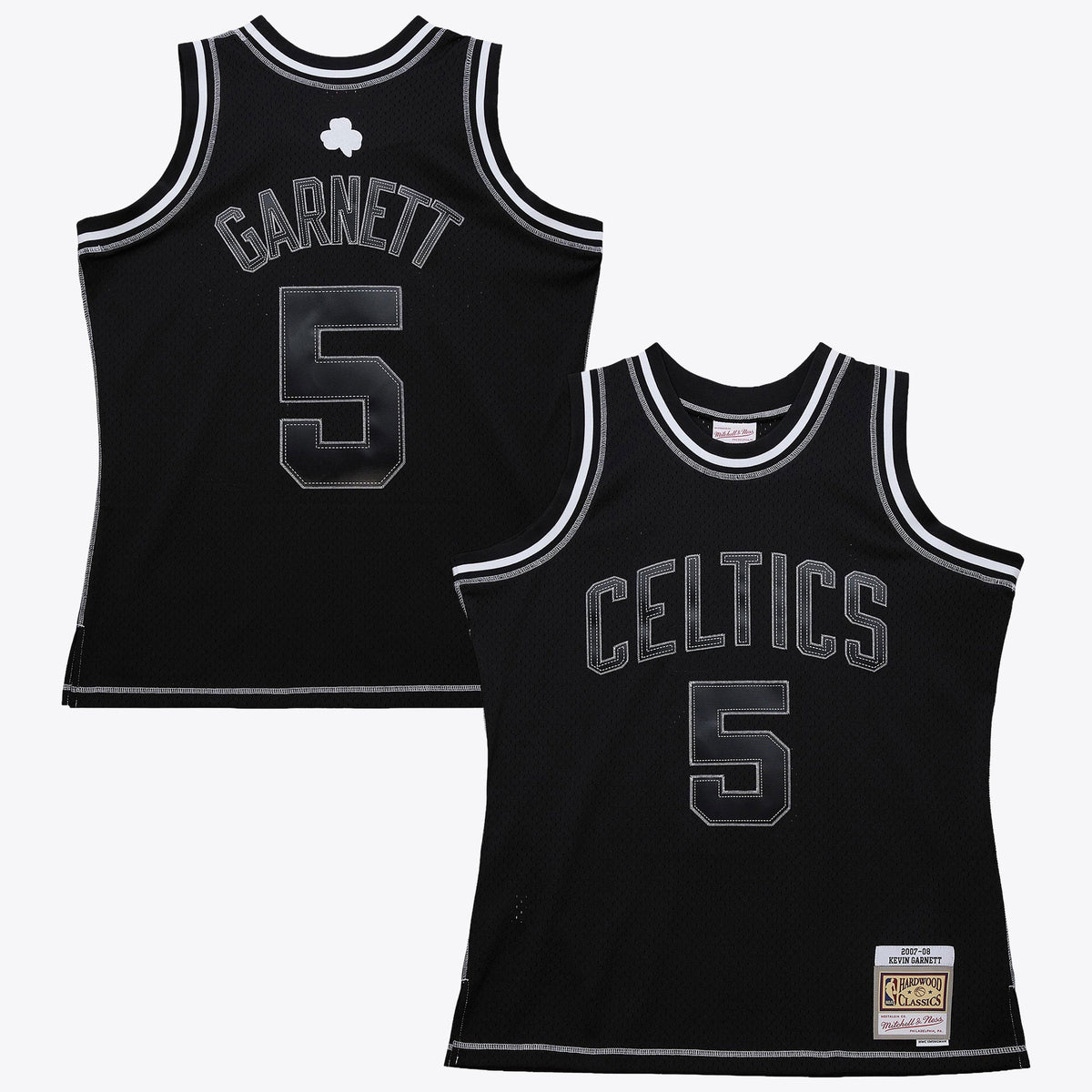 Boston Celtics NBA Mitchell & Ness Kevin Garnett 2007 Contrast 2K Swingman Jersey - Black