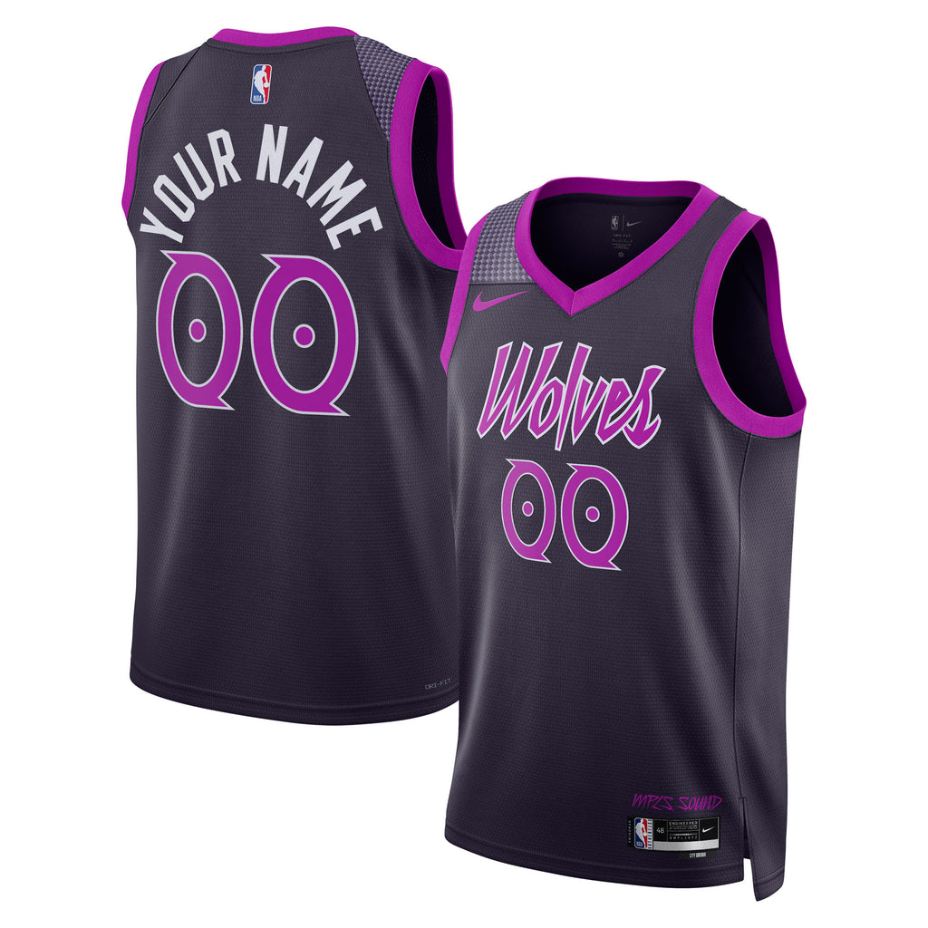 Minnesota Timberwolves NBA Nike 2025/26 City Edition Swingman Jersey - Custom - Unisex