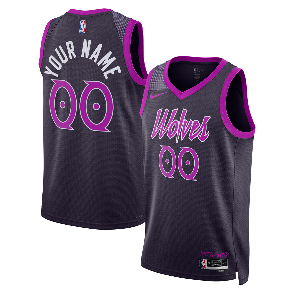 Minnesota Timberwolves NBA Nike 2025/26 City Edition Swingman Jersey - Custom - Unisex
