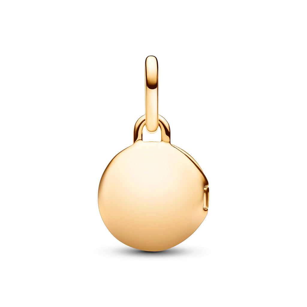 PANDORA Openable And Engravable Love Locket Dangle Charm 14K Gold Plated Unique Metal Blend Charms Bracelet Charm Jewelry Gift