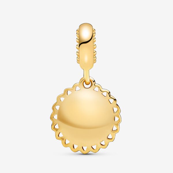 PANDORA You Are My Sunshine Dangle Charm 14K Gold Plated Unique Metal Blend Charms Bracelet Charm Jewelry Gift