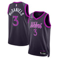 Minnesota Timberwolves NBA Nike 2025/26 City Edition Swingman Jersey - Black - Jaden McDaniels - Unisex