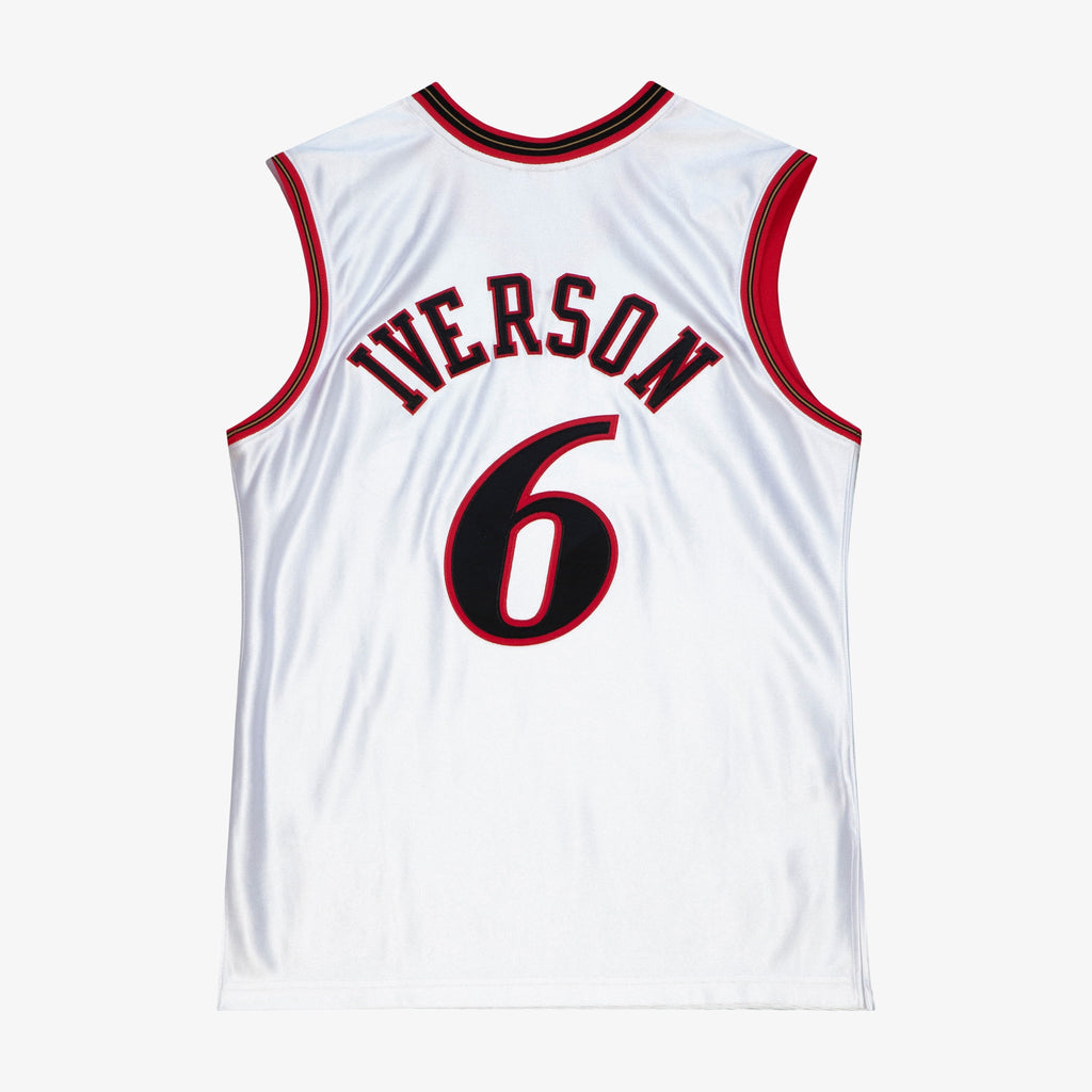 Philadelphia 76ers NBA Mitchell & Ness Allen Iverson 2002 All-Star East Authentic Jersey - White