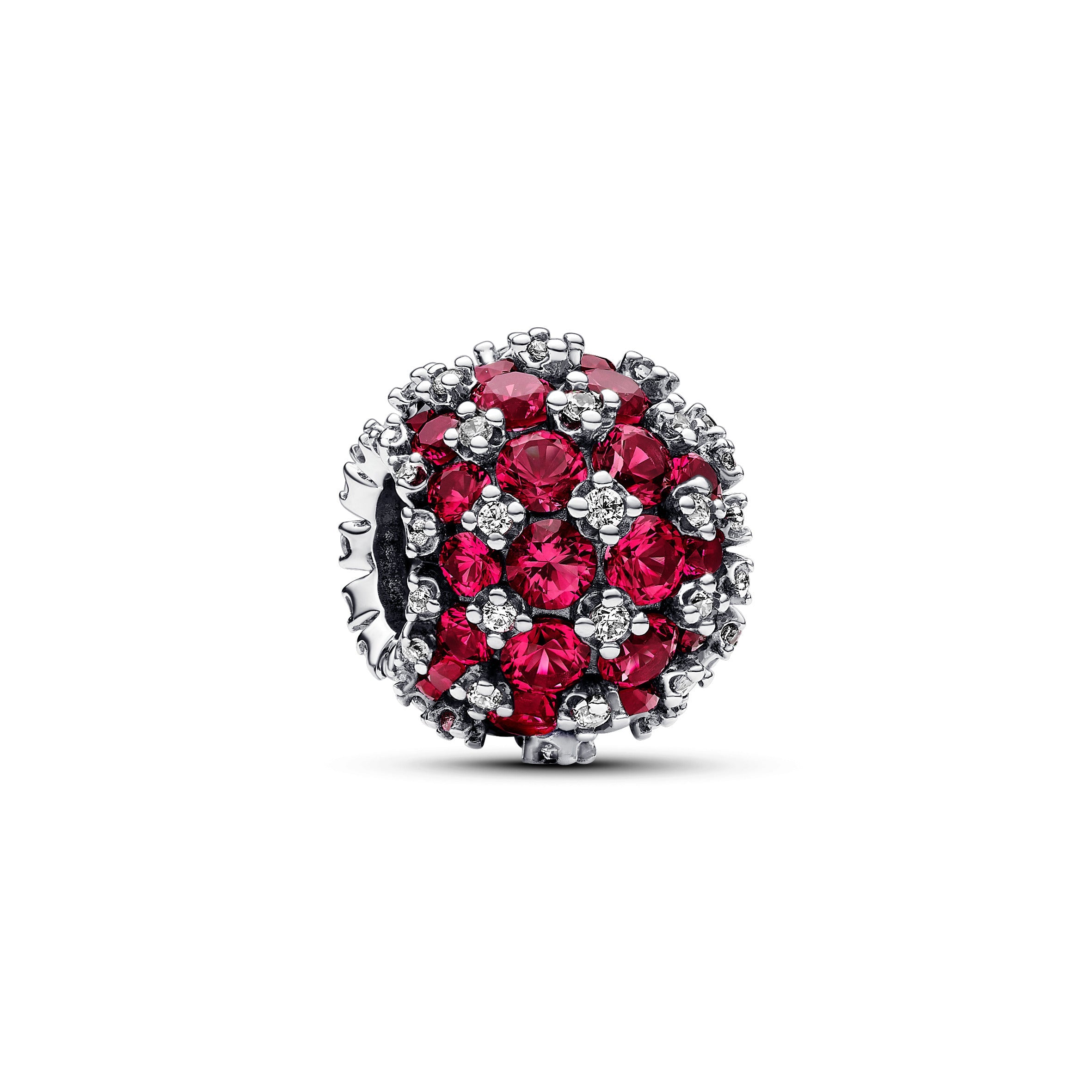 PANDORA Sparkling Pavé Round Pink Charm Charms Bracelet Charm Jewelry Gift