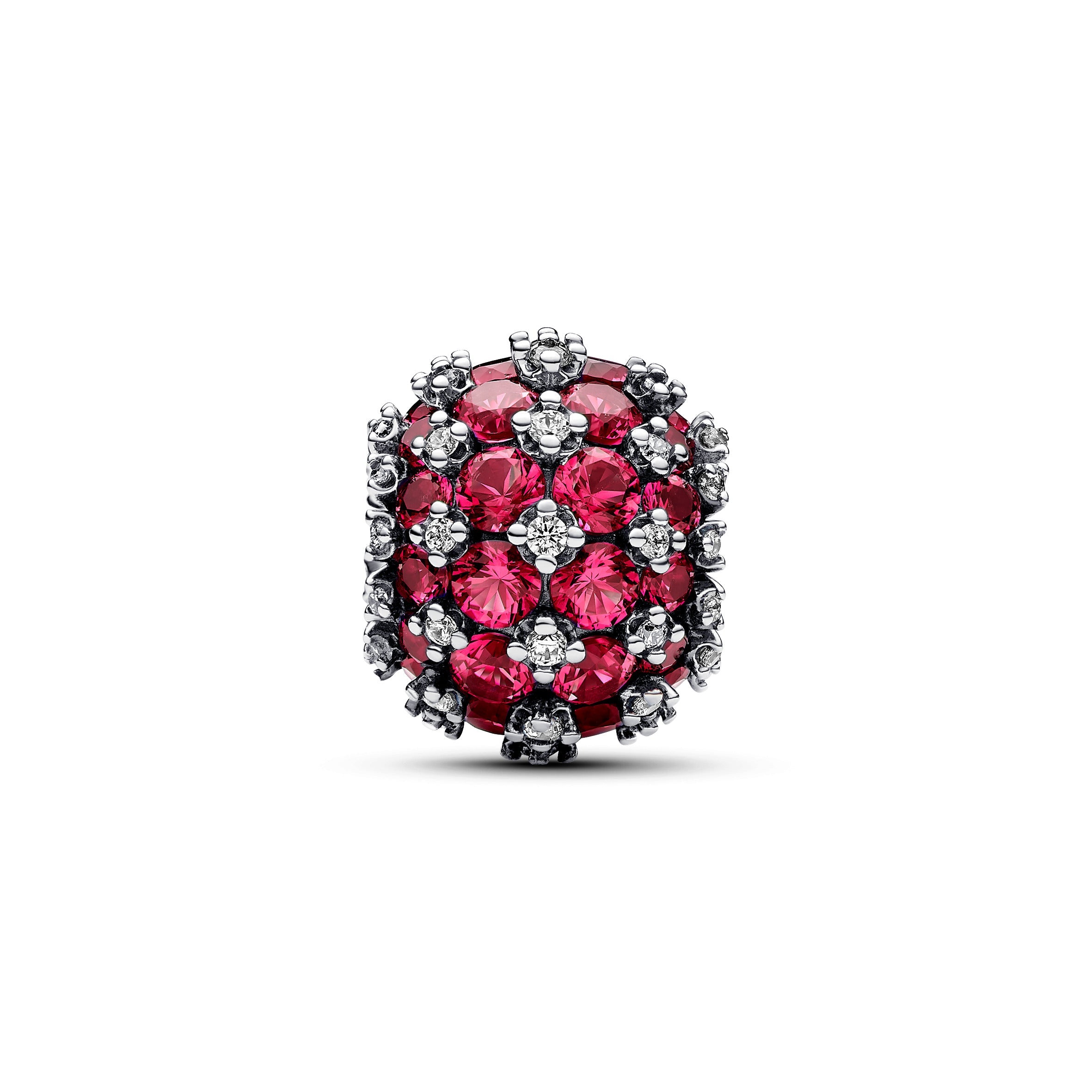 PANDORA Sparkling Pavé Round Pink Charm Charms Bracelet Charm Jewelry Gift