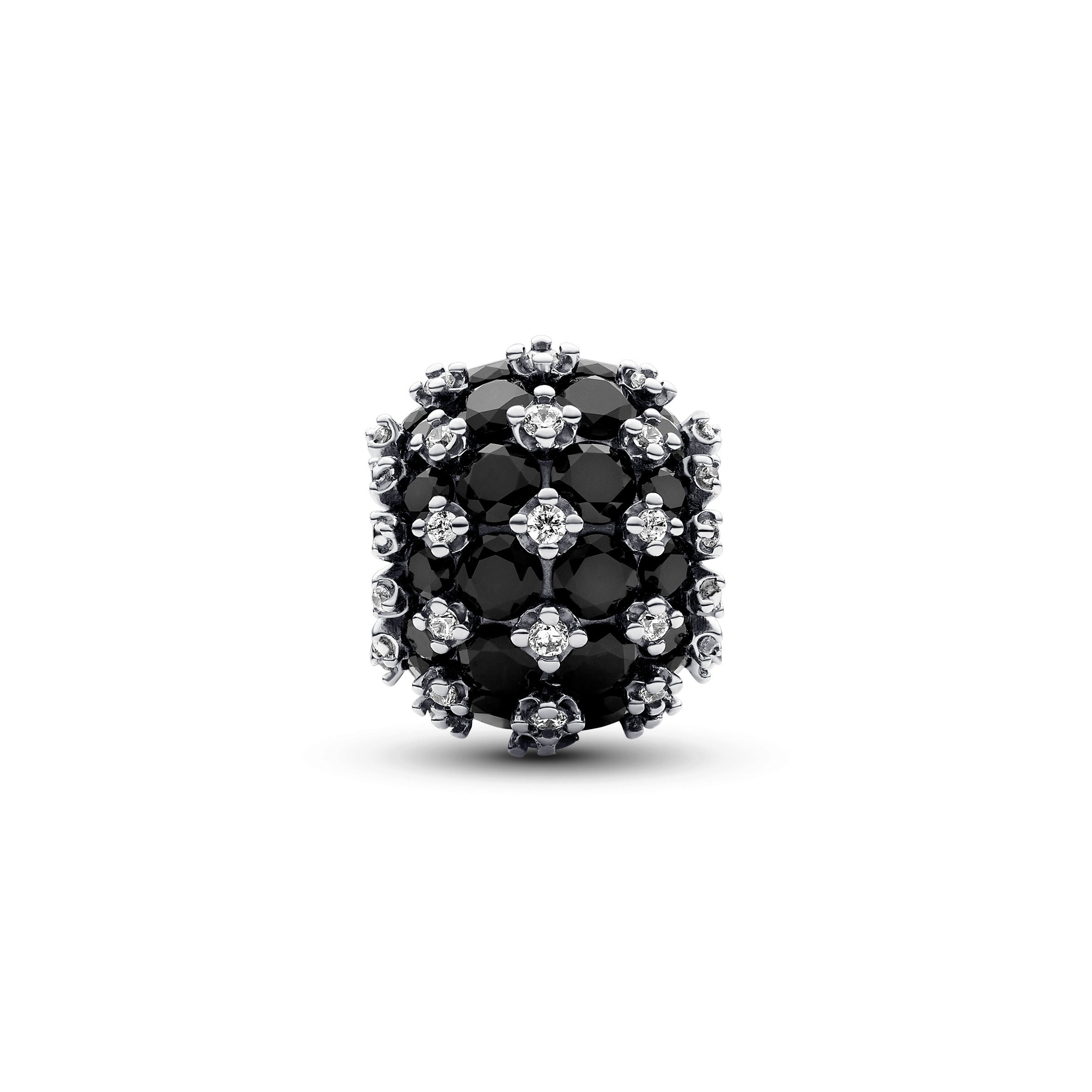 PANDORA Sparkling Pavé Round Black Charm Charms Bracelet Charm Jewelry Gift