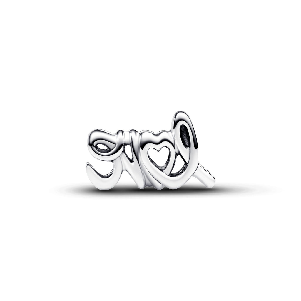 PANDORA Handwritten Love Charm Sterling Silver Charms Bracelet Charm Jewelry Gift