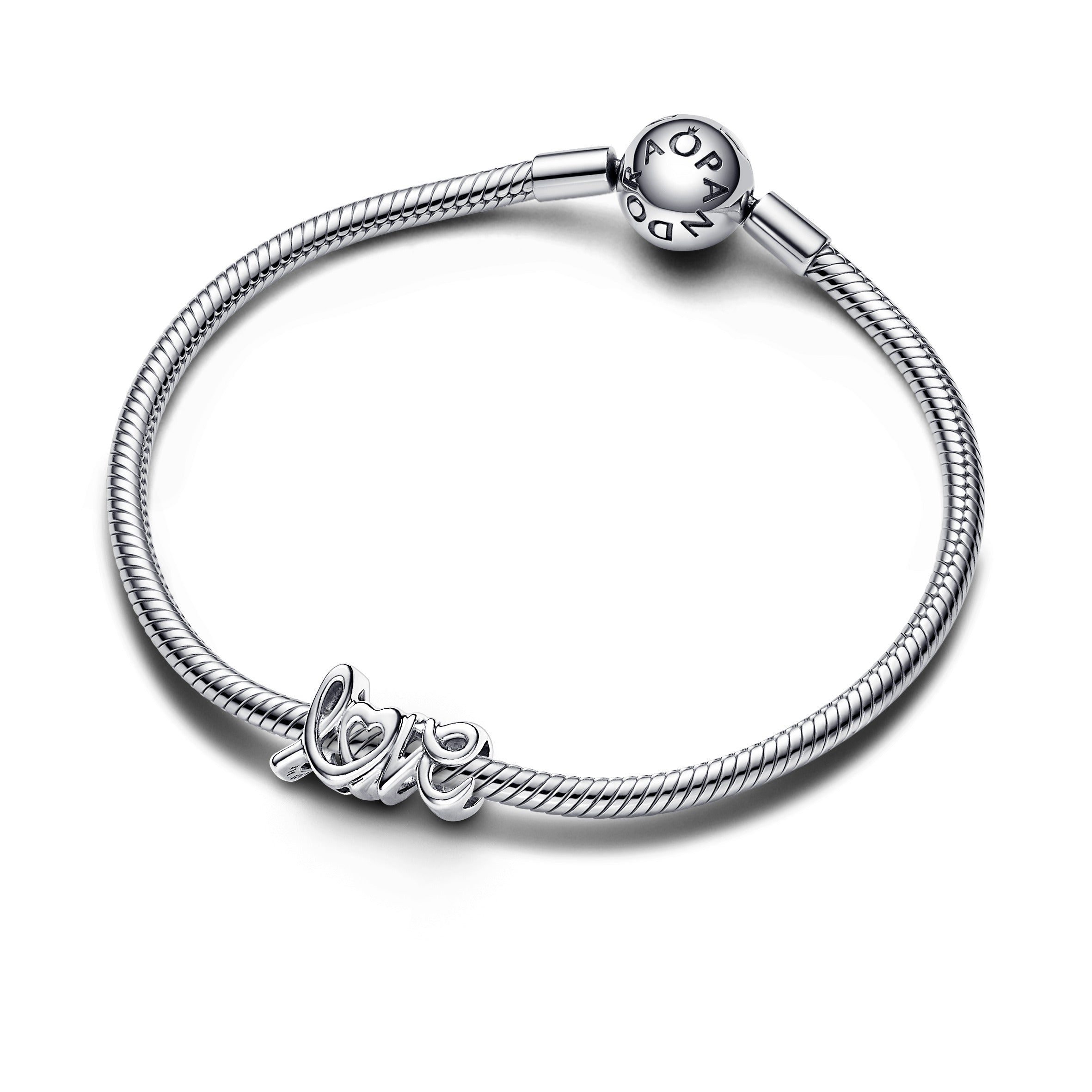 PANDORA Handwritten Love Charm Sterling Silver Charms Bracelet Charm Jewelry Gift