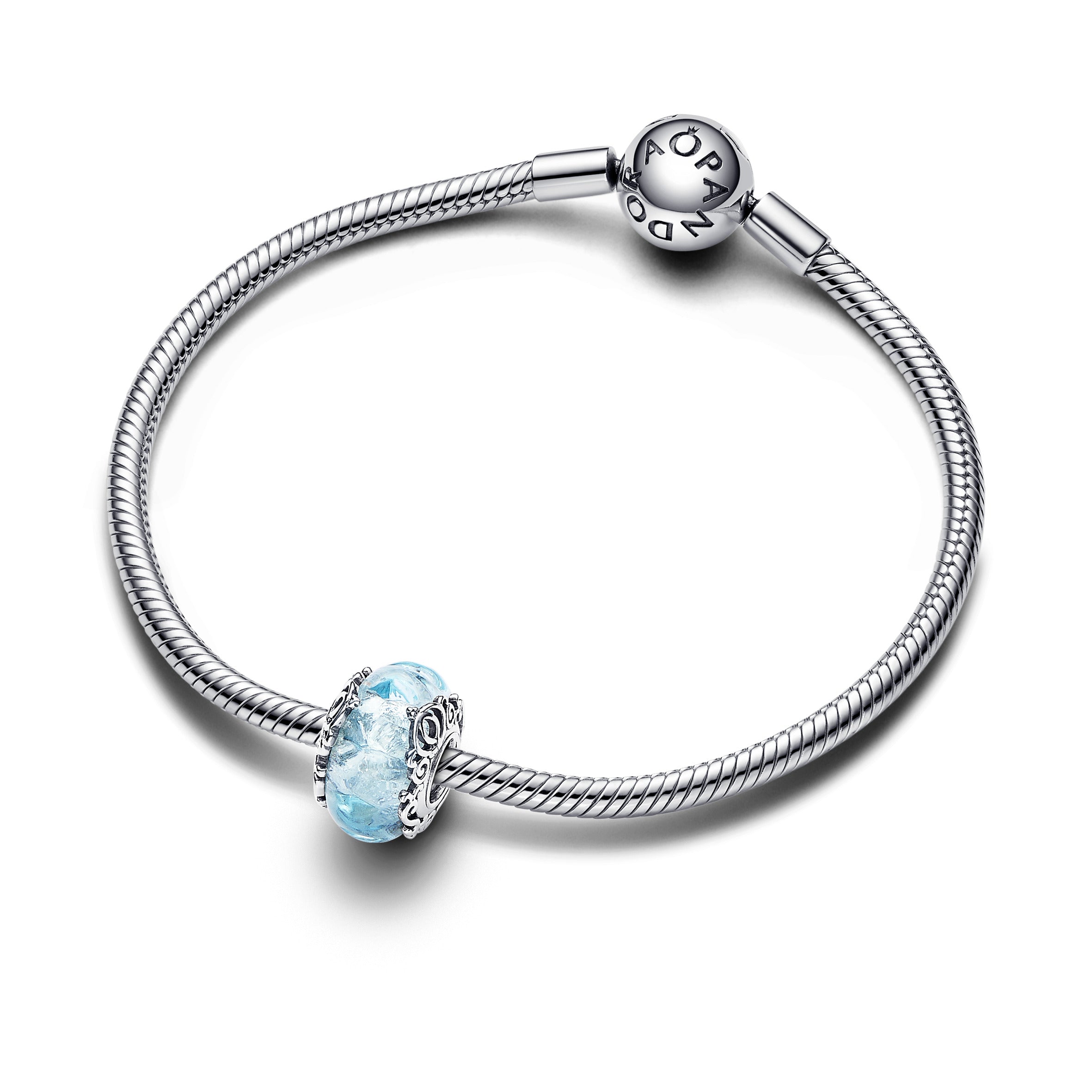 PANDORA Disney Cinderella Murano Glass Charm Disney X PANDORA Charms Bracelet Charm Jewelry Gift