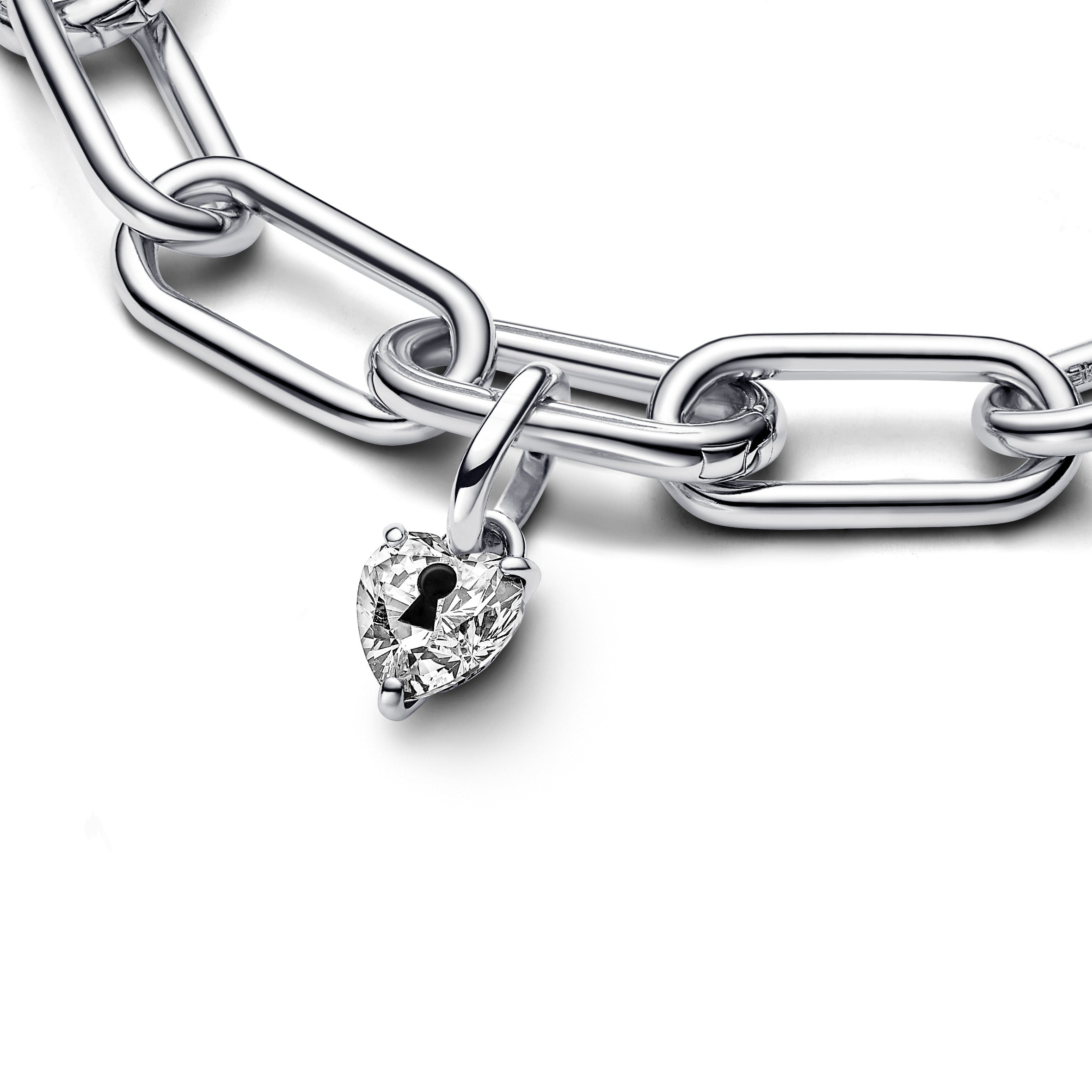 PANDORA ME Keyhole Heart Mini Dangle Charm Charms Bracelet Charm Jewelry Gift