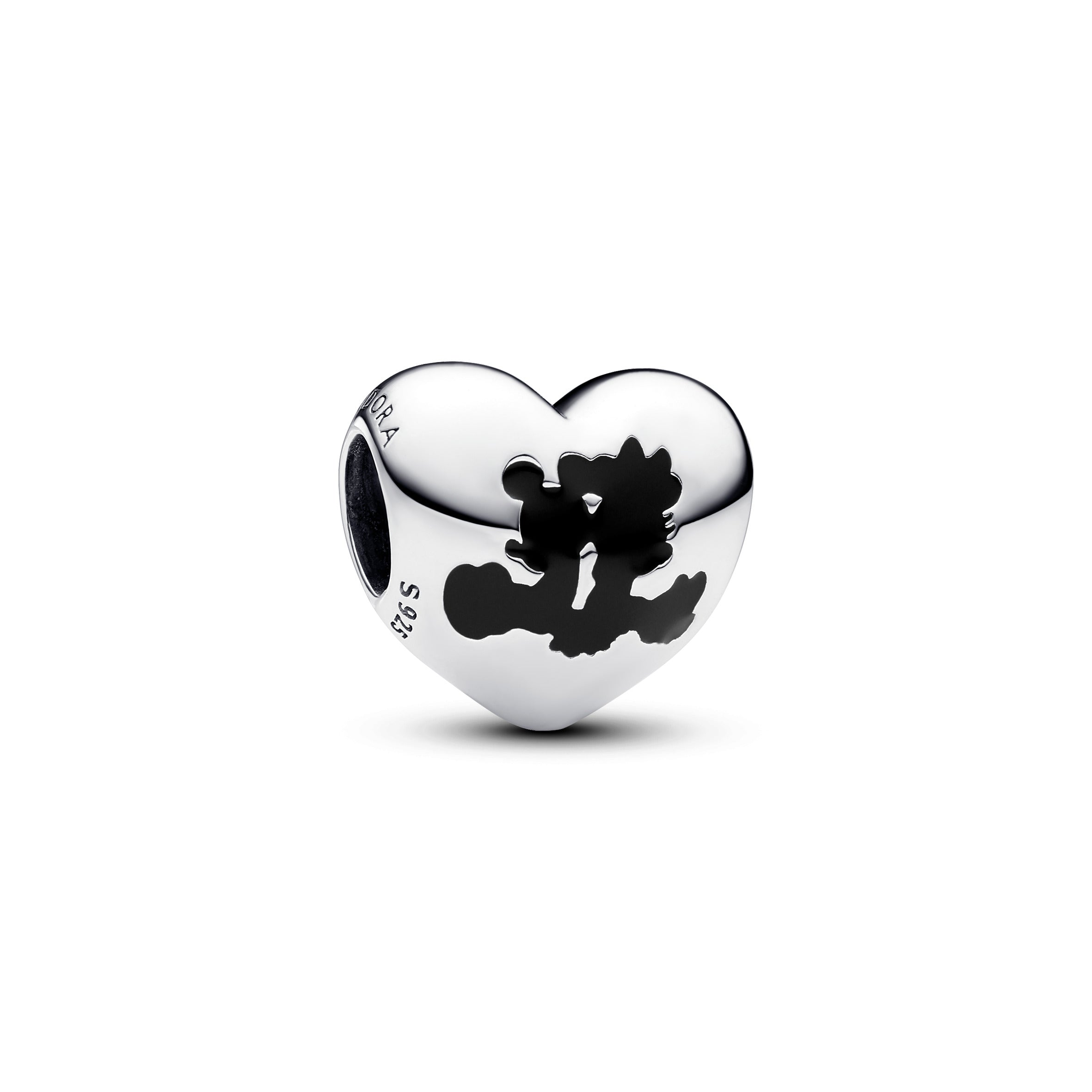 PANDORA Disney Mickey Mouse And Minnie Mouse Heart Charm Disney X PANDORA Charms Bracelet Charm Jewelry Gift