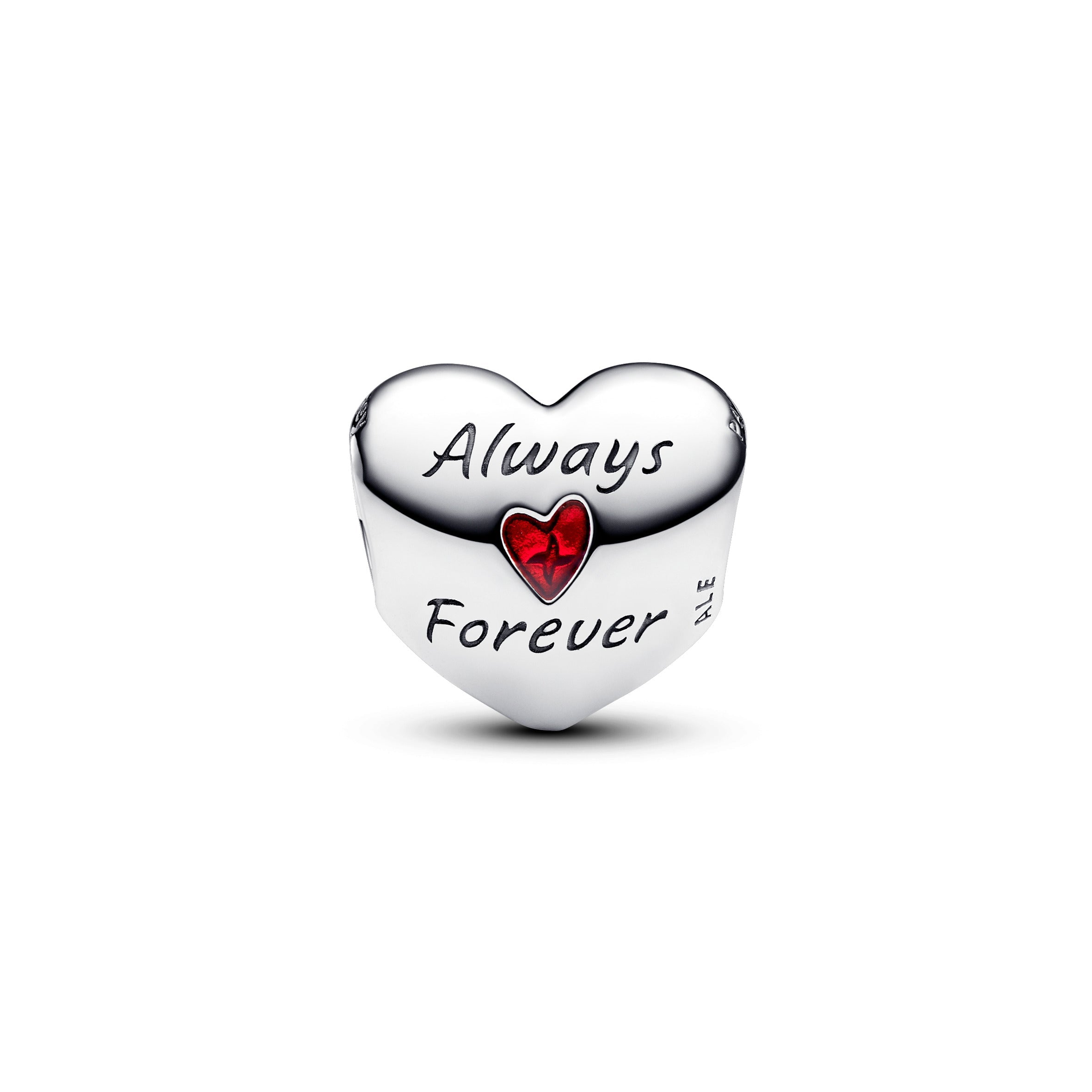 PANDORA Disney Mickey Mouse And Minnie Mouse Heart Charm Disney X PANDORA Charms Bracelet Charm Jewelry Gift