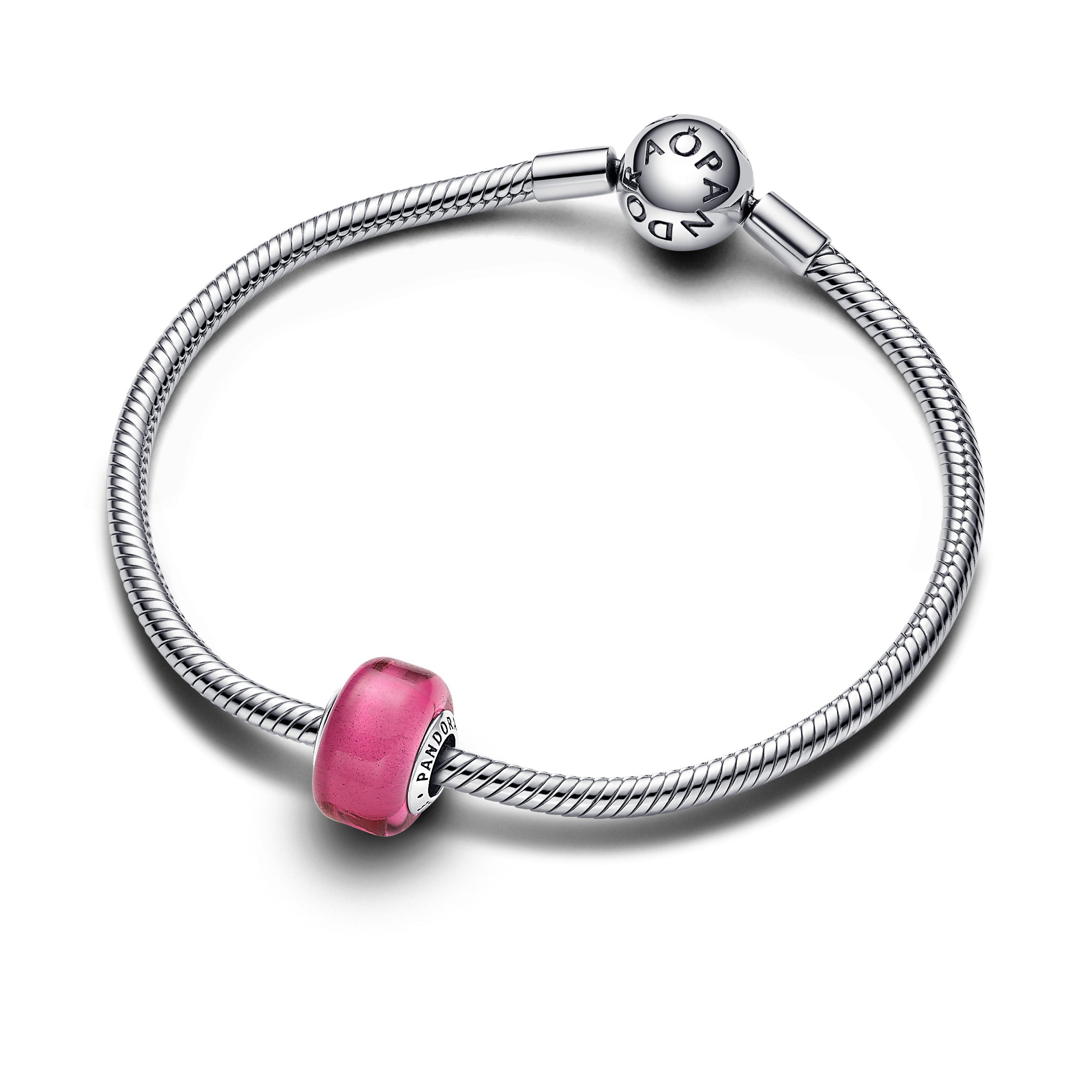 PANDORA Pink Mini Murano Glass Charm Charms Bracelet Charm Jewelry Gift