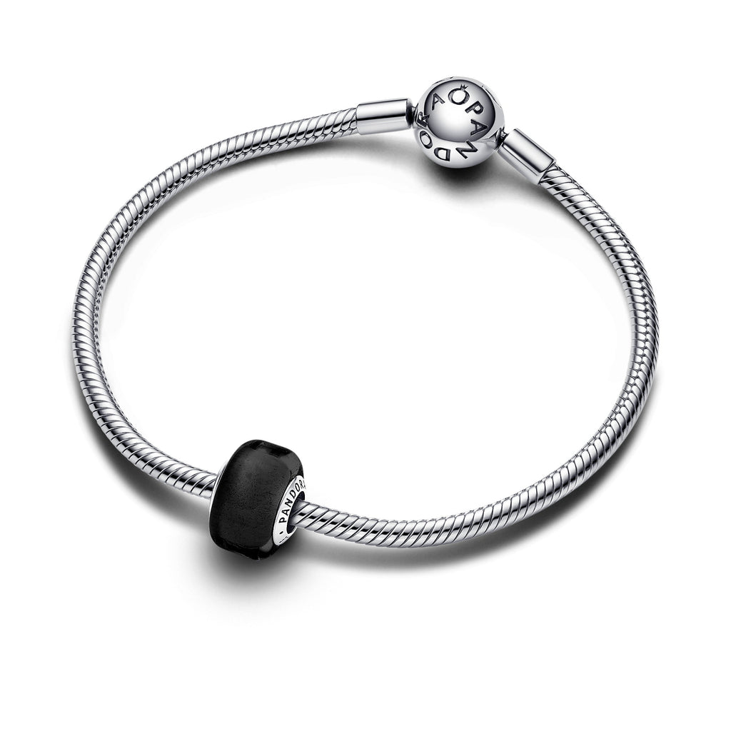 PANDORA Black Mini Murano Glass Charm Charms Bracelet Charm Jewelry Gift