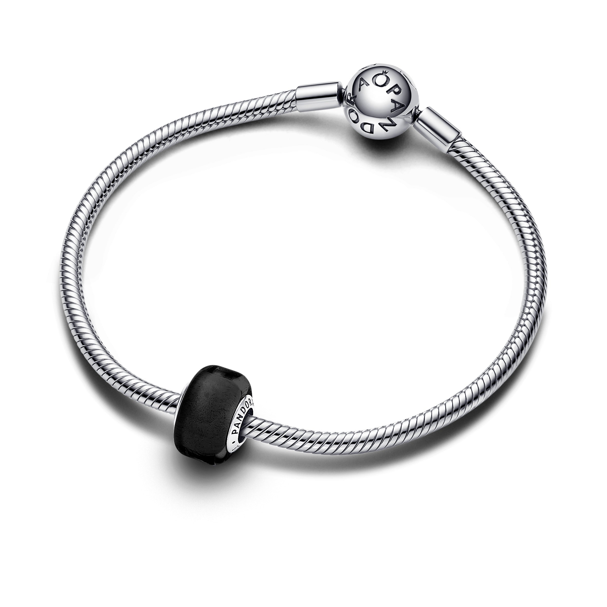 PANDORA Black Mini Murano Glass Charm Charms Bracelet Charm Jewelry Gift