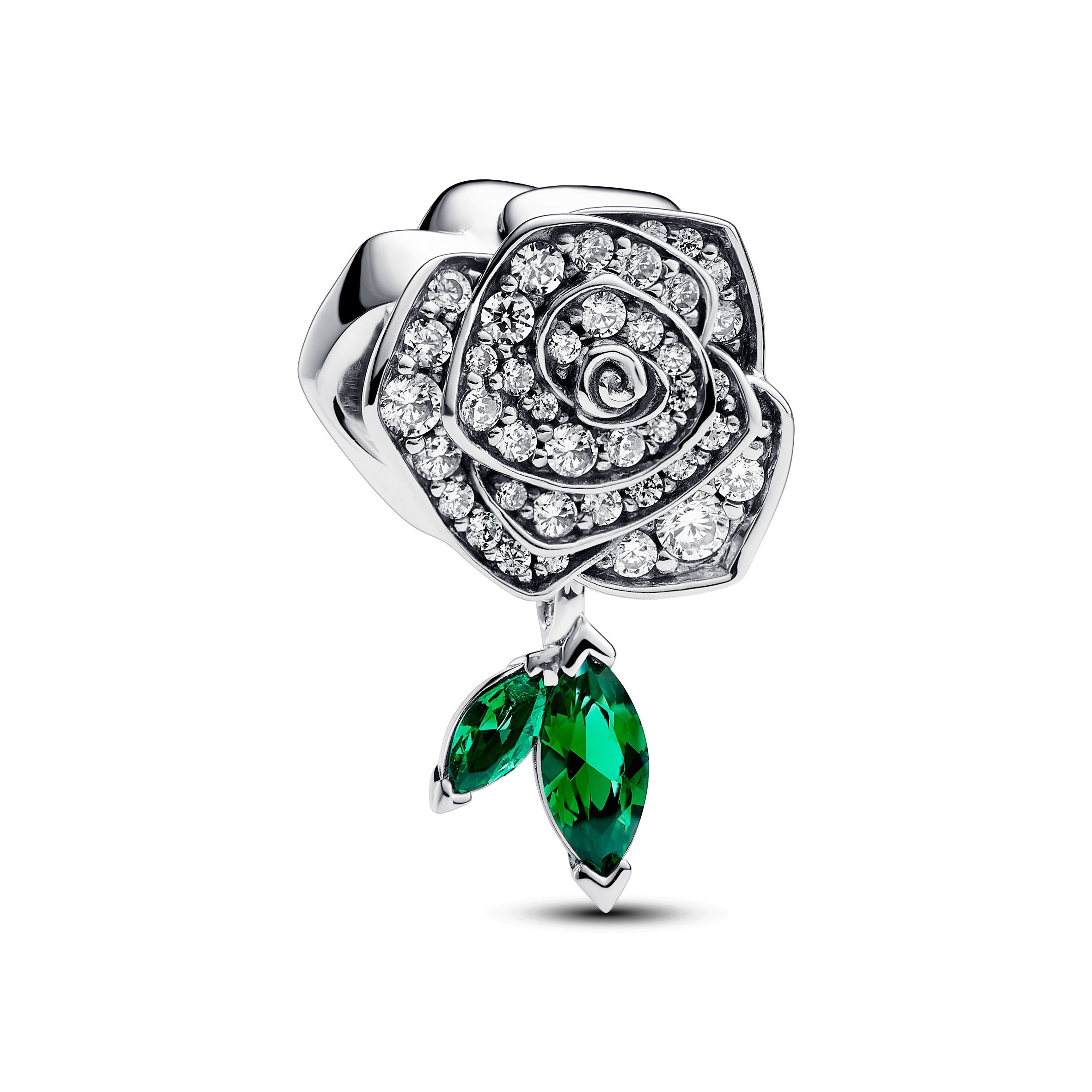PANDORA Sparkling Rose In Bloom Charm Charms Bracelet Charm Jewelry Gift