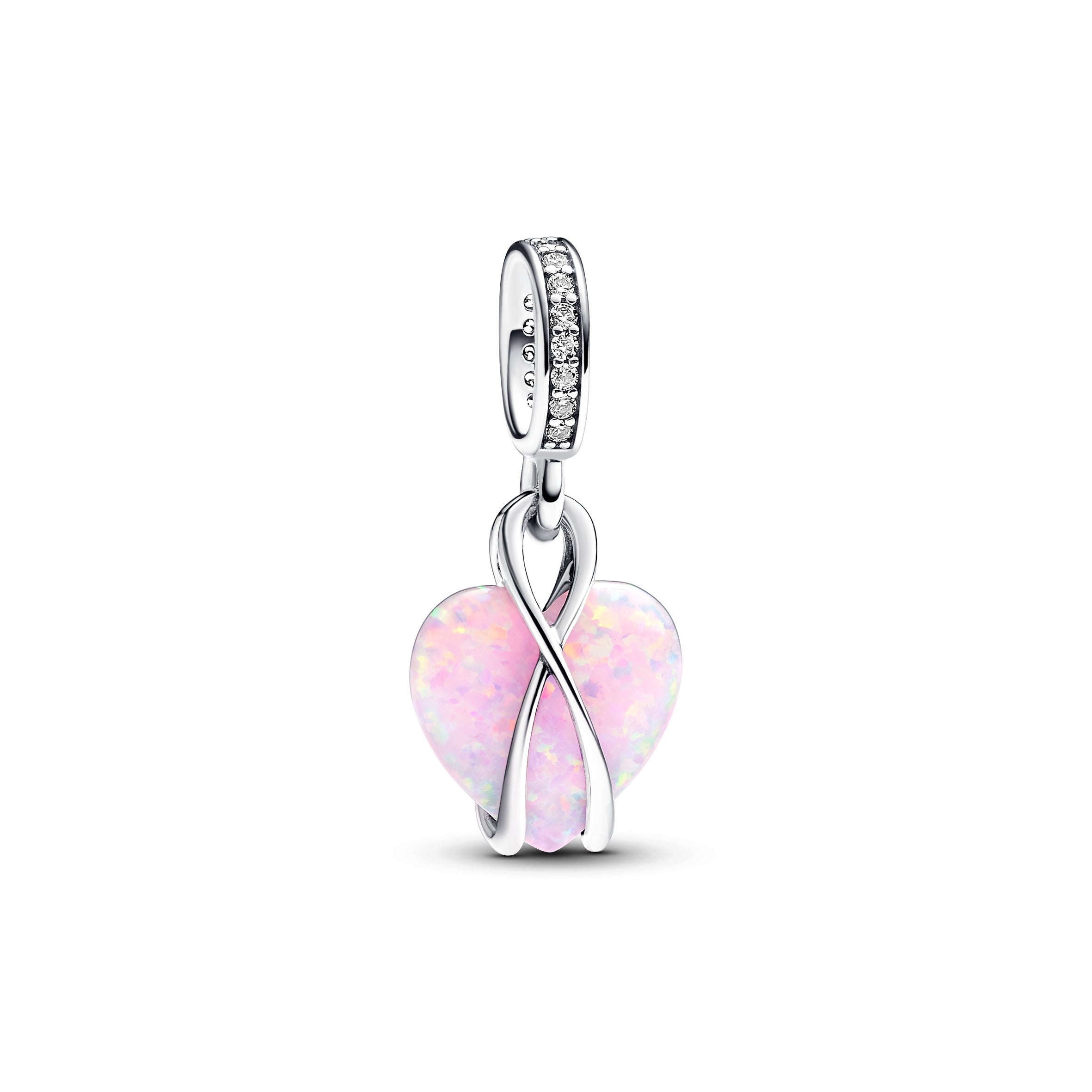 PANDORA Mom Opalescent Heart Dangle Charm Sterling Silver Mothers Day Charms Bracelet Charm Jewelry Gift